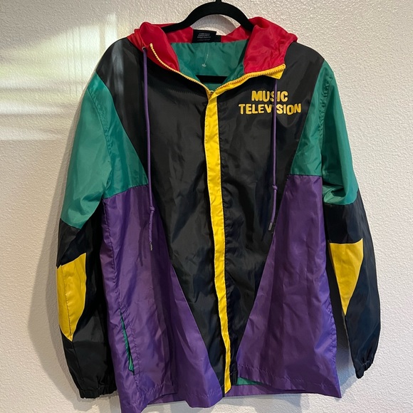 MTV‎ COLORBLOCK WINDBREAKER - Picture 1 of 4